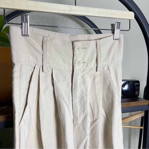 nonchalant Label Size Xs Paige Pant - Oat $311 Highwaisted Wide Leg Dress Pants - Picture 5 of 16